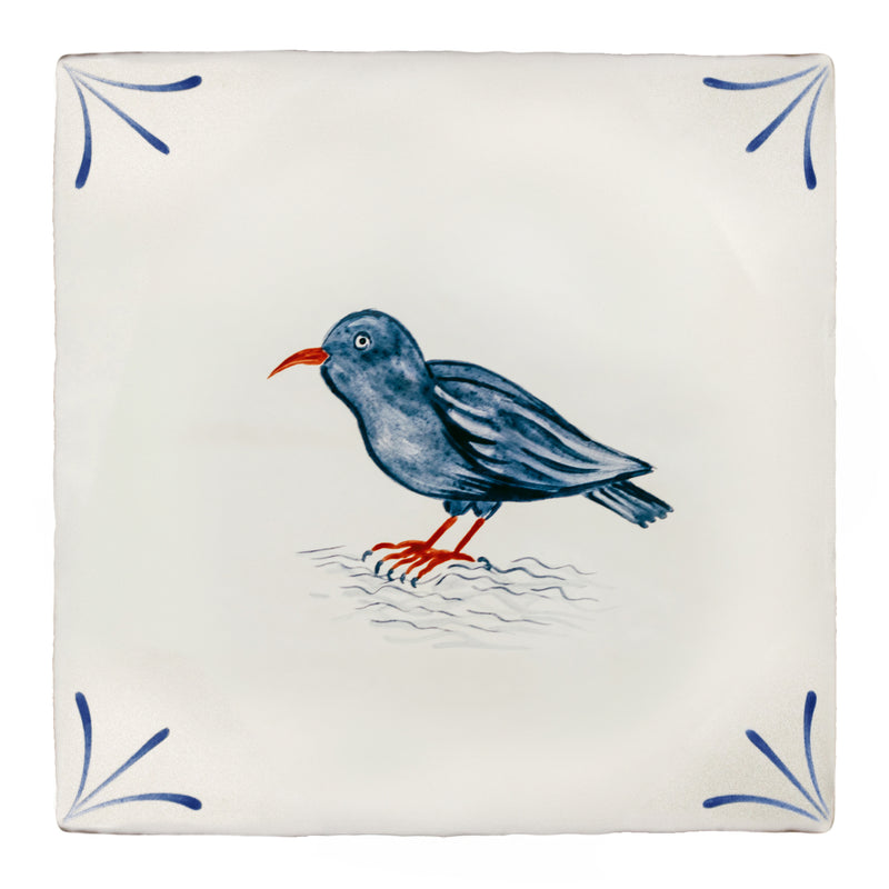 Cornish Delft Red Chough