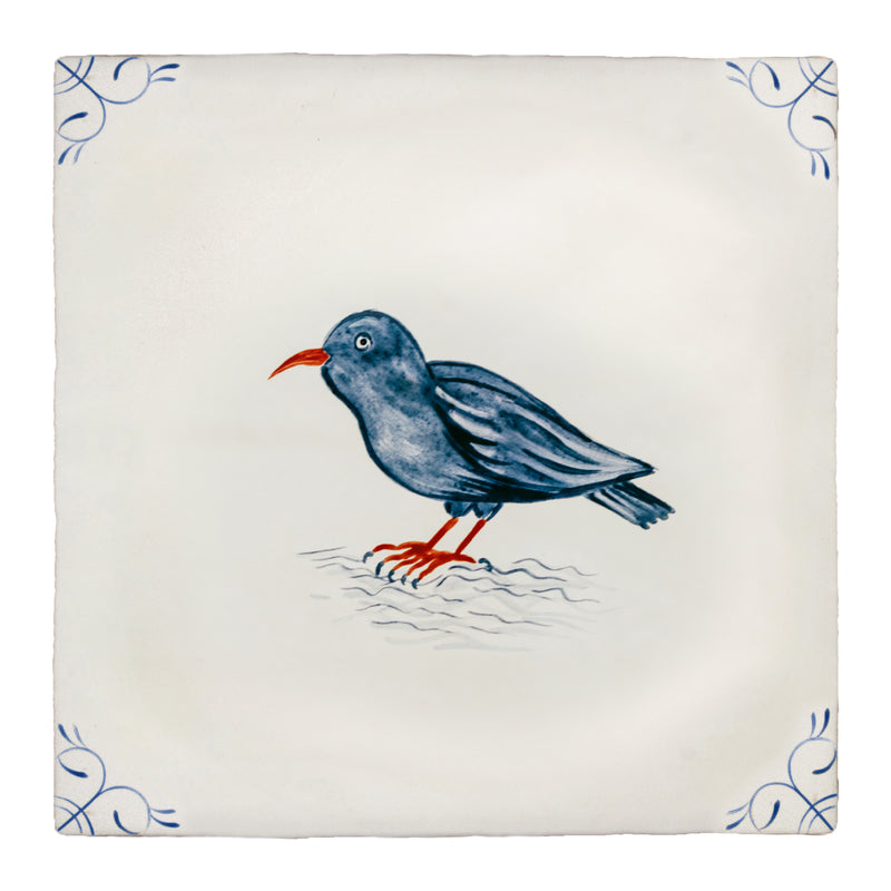 Cornish Delft Red Chough