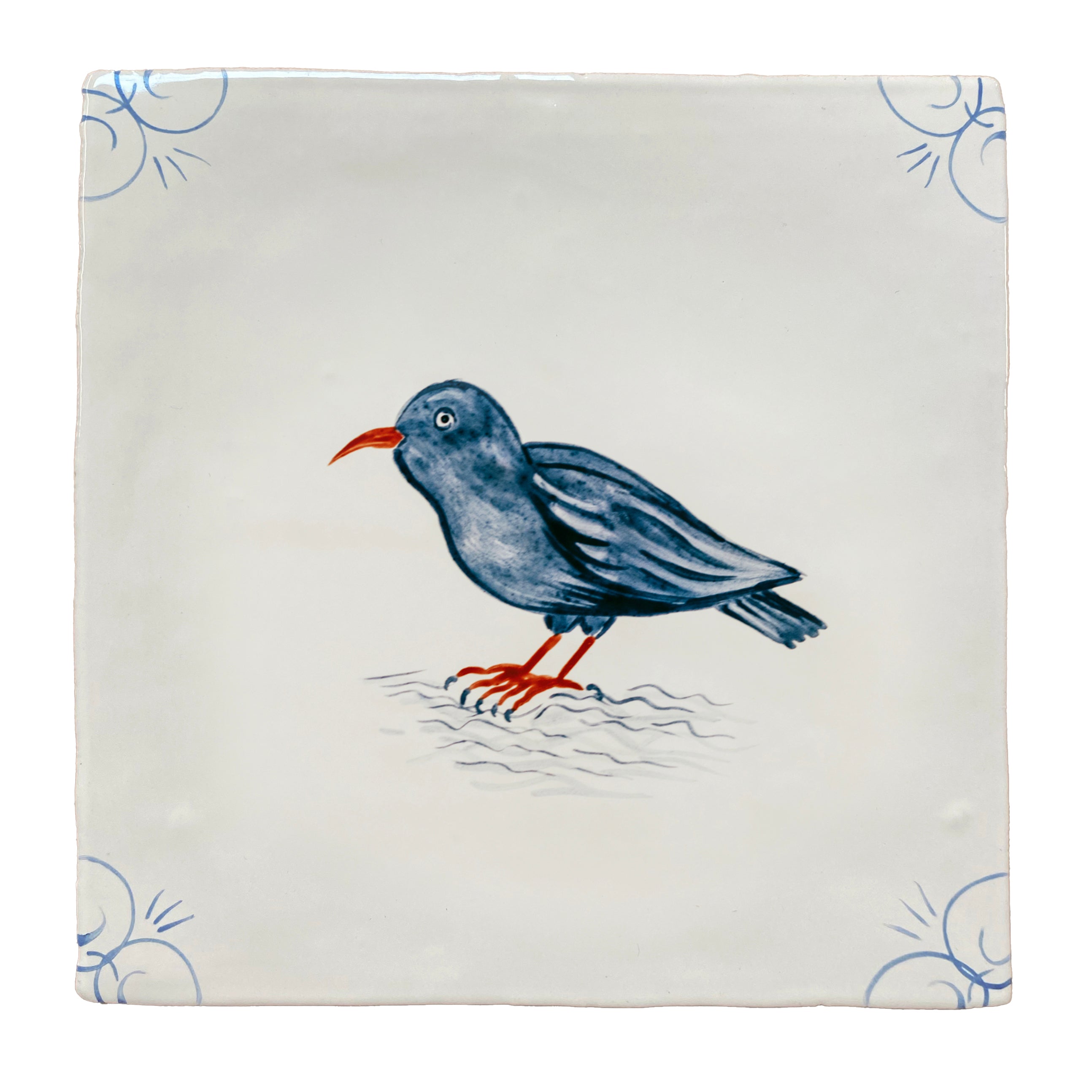 Cornish Delft Red Chough