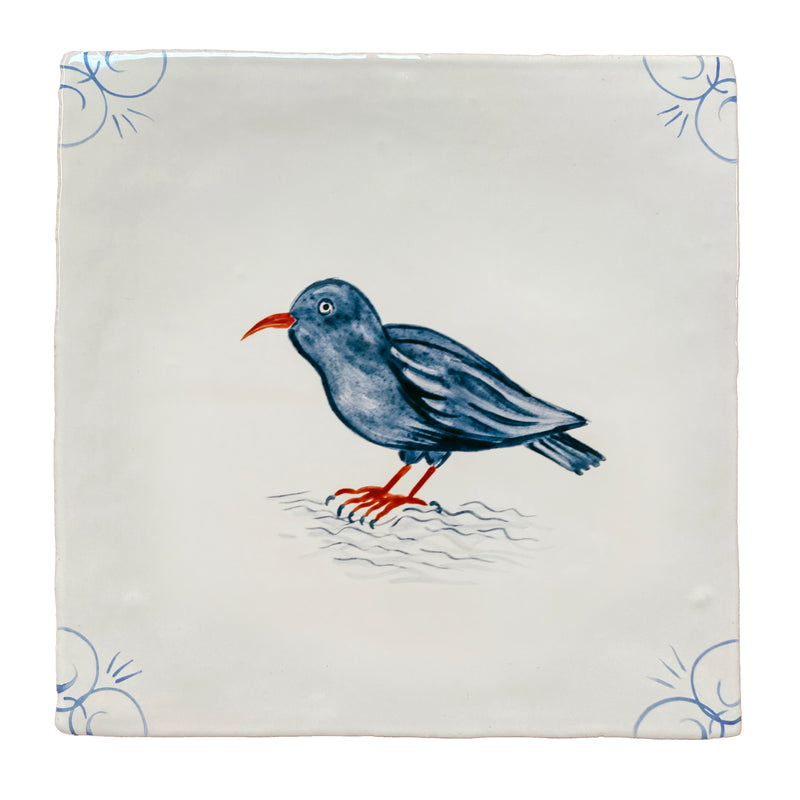 Cornish Delft Red Chough