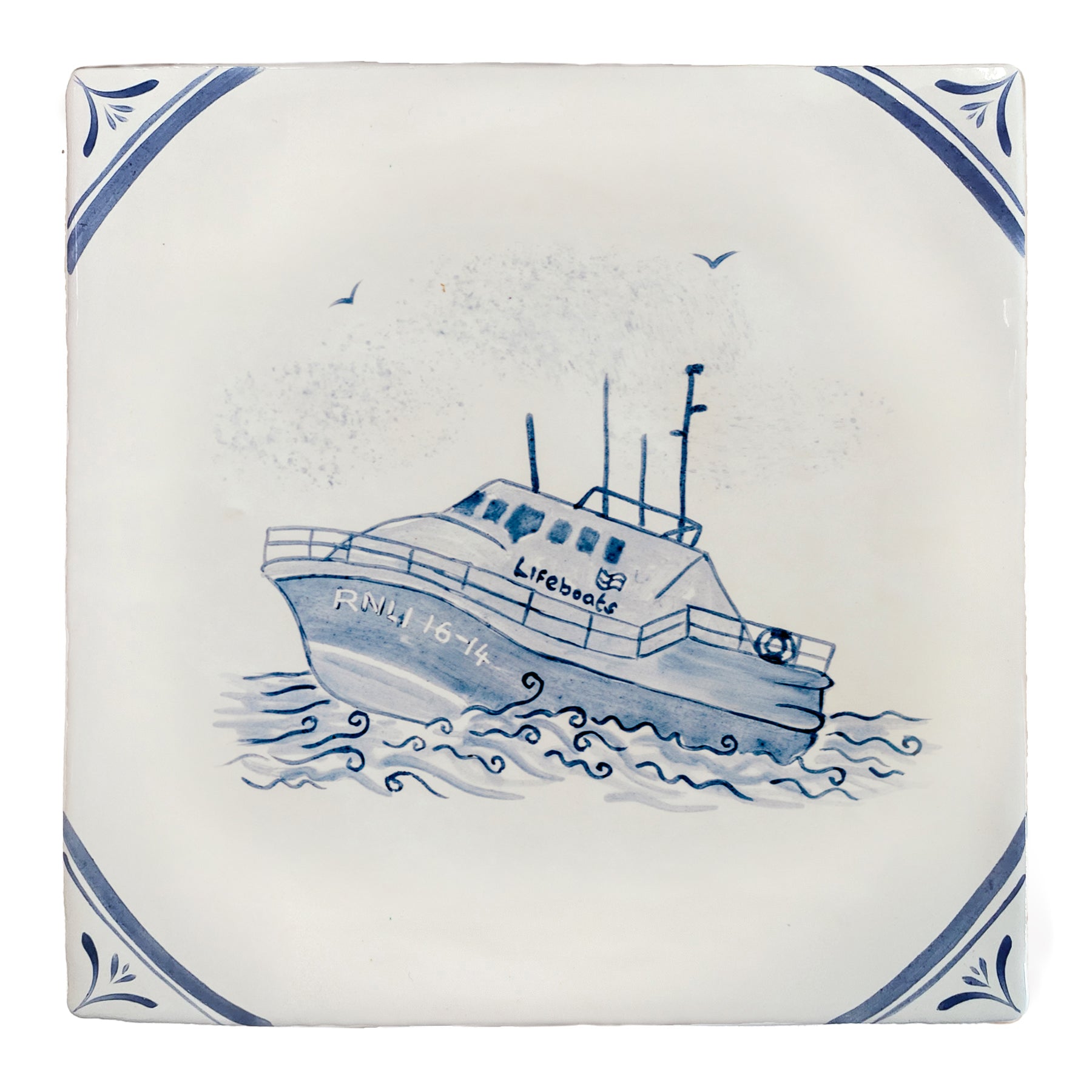 Cornish Delft Sennen Lifeboat