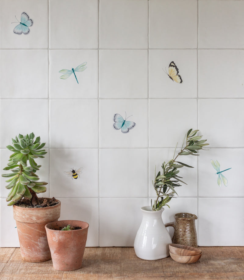 Garden Insect Marbled Butterfly (left)