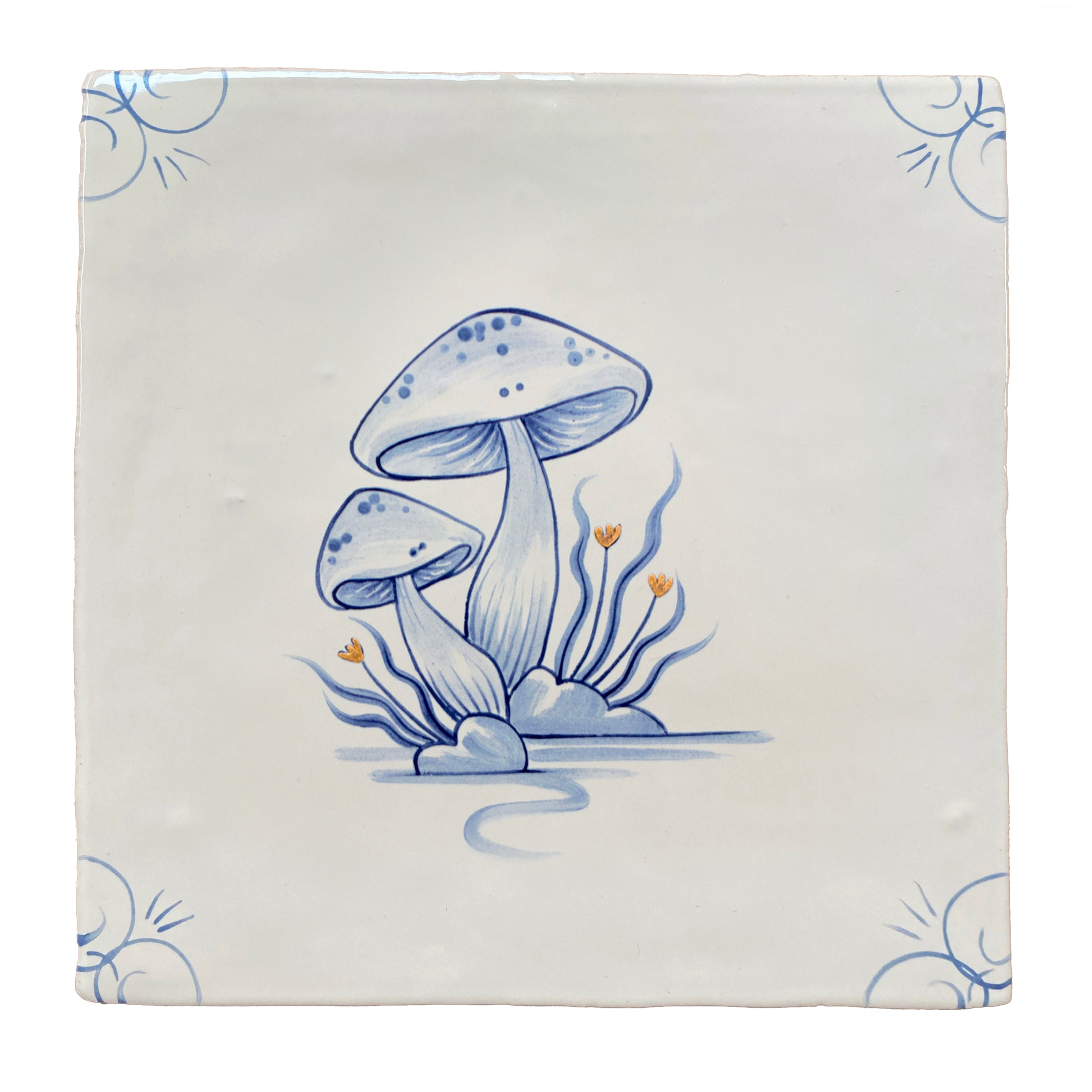 Wilderness Delft Wild Mushroom with Gold