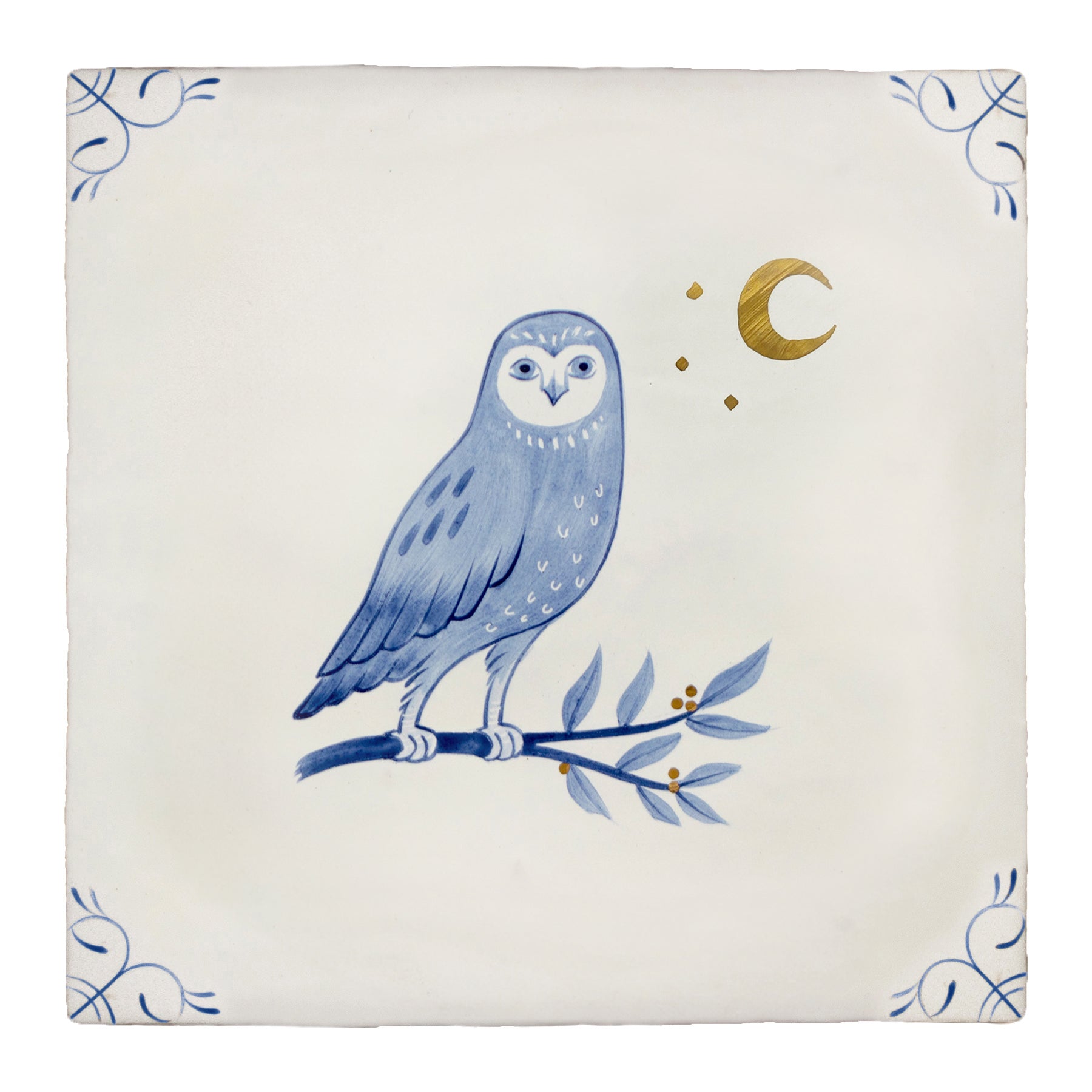 Wilderness Delft Owl with Gold