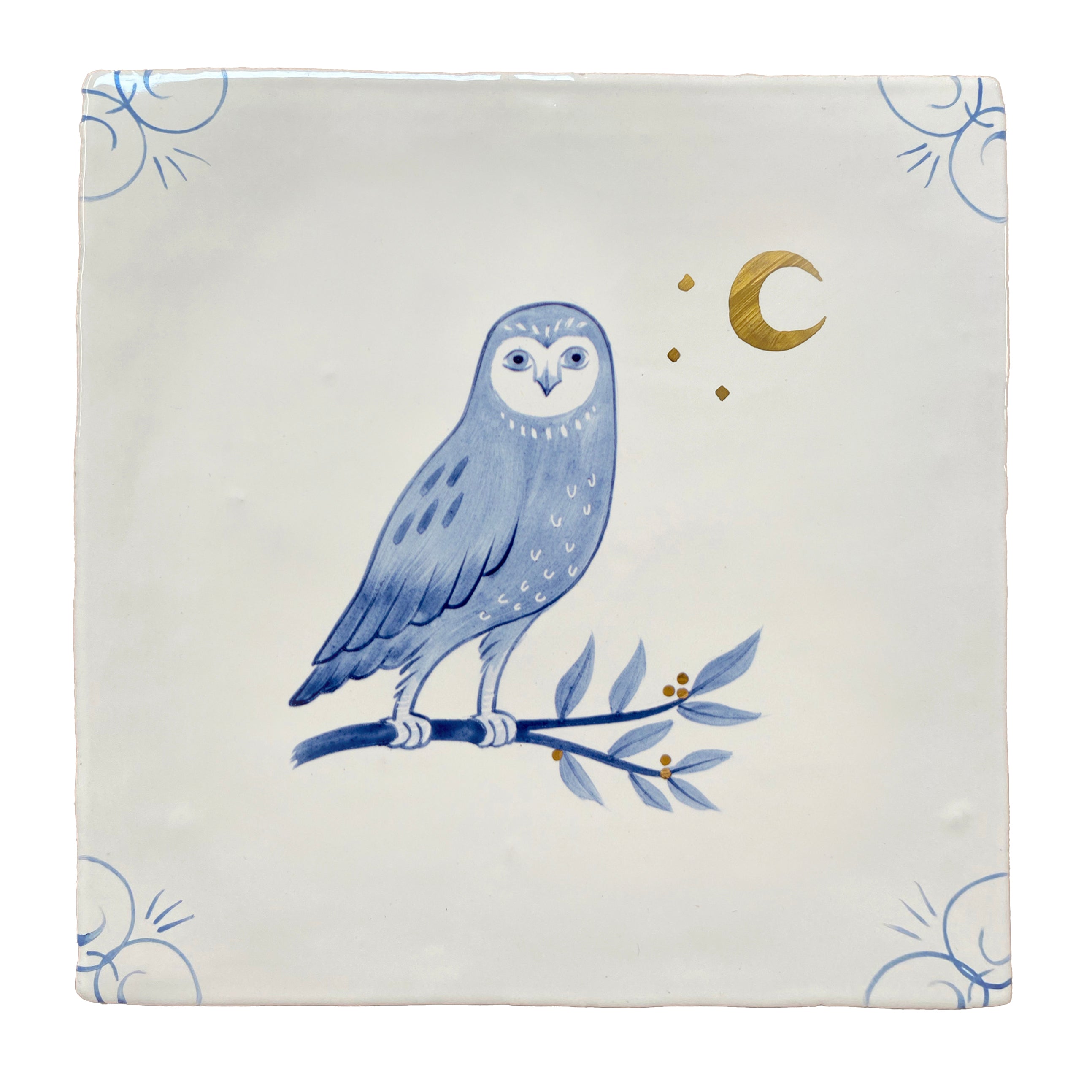 Wilderness Delft Owl with Gold