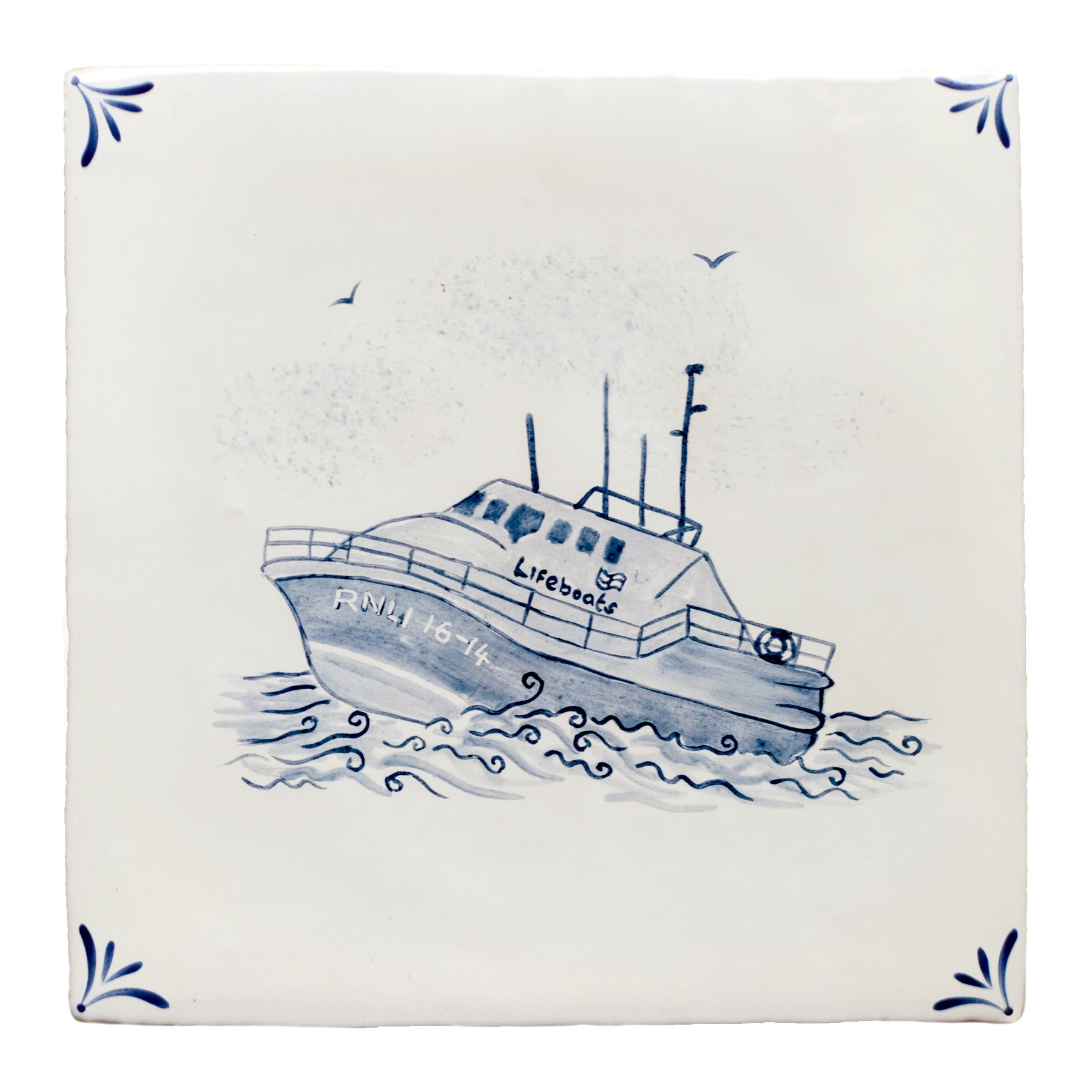 Cornish Delft Sennen Lifeboat