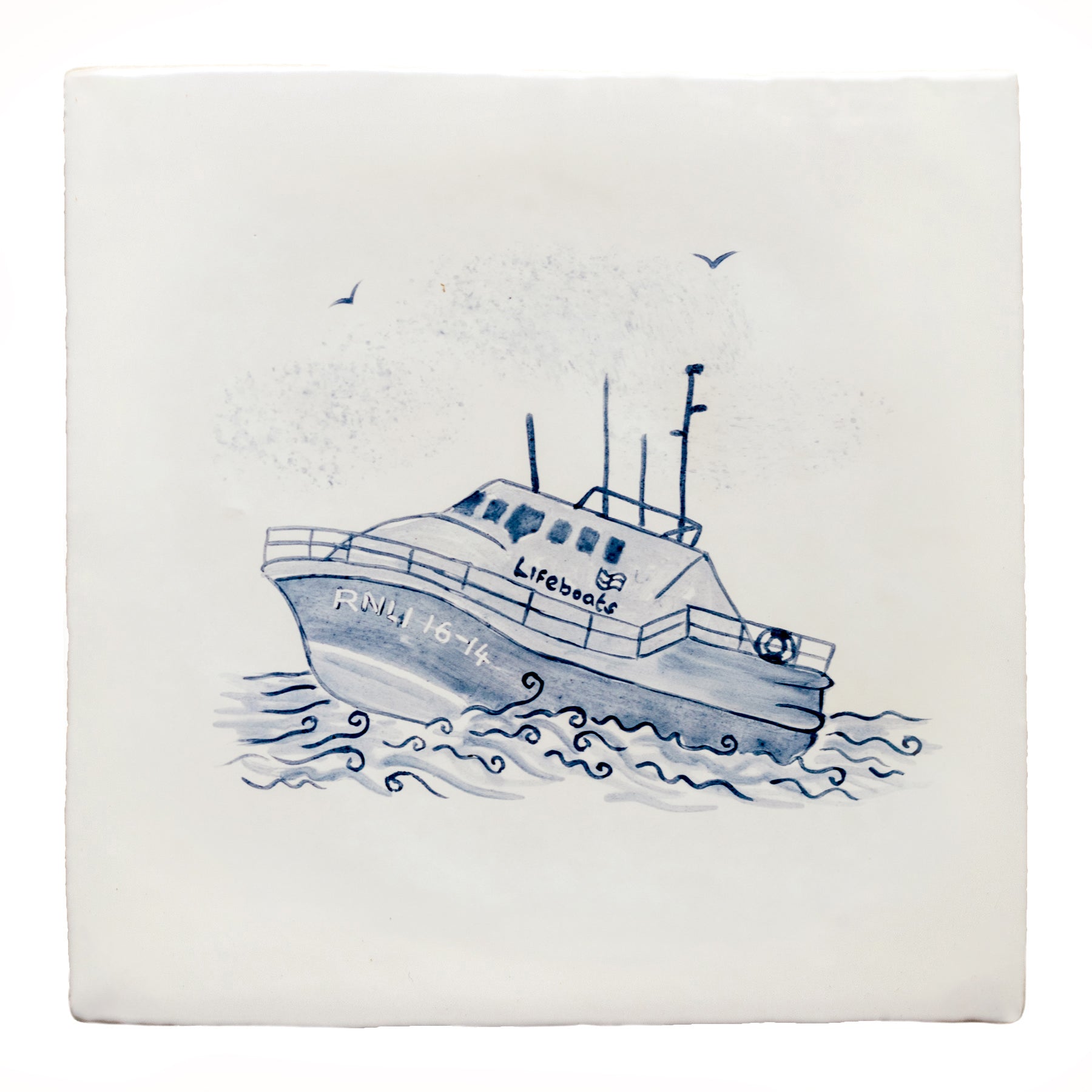 Cornish Delft Sennen Lifeboat