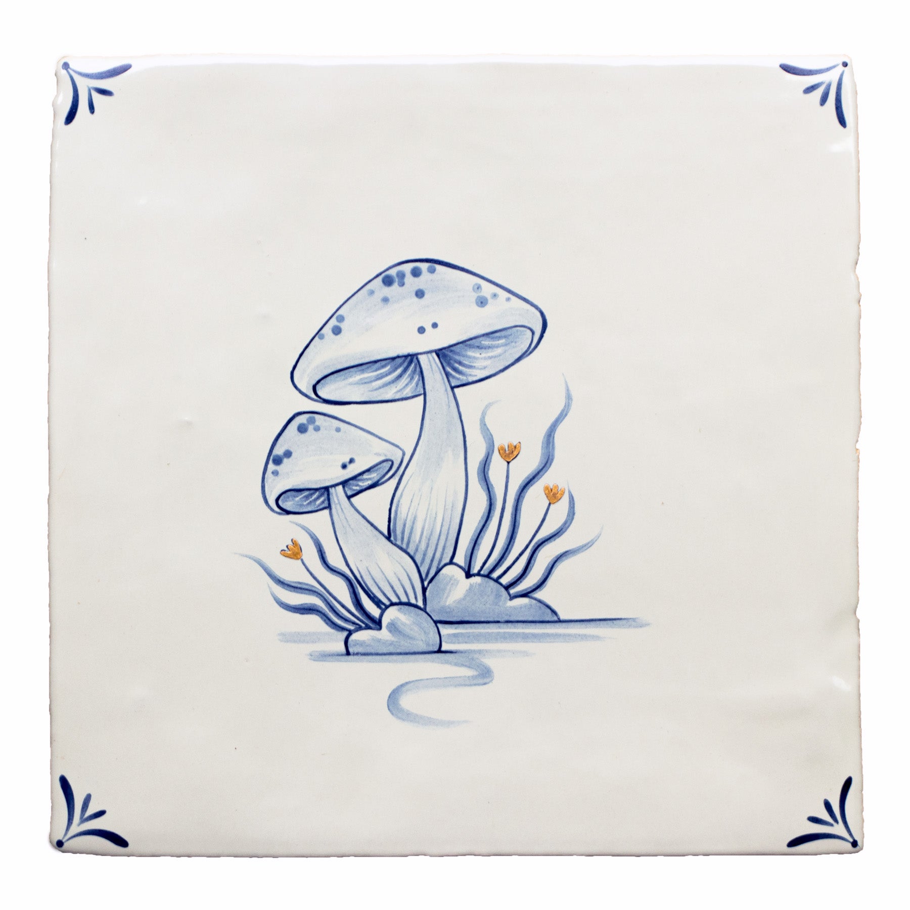 Wilderness Delft Wild Mushroom with Gold