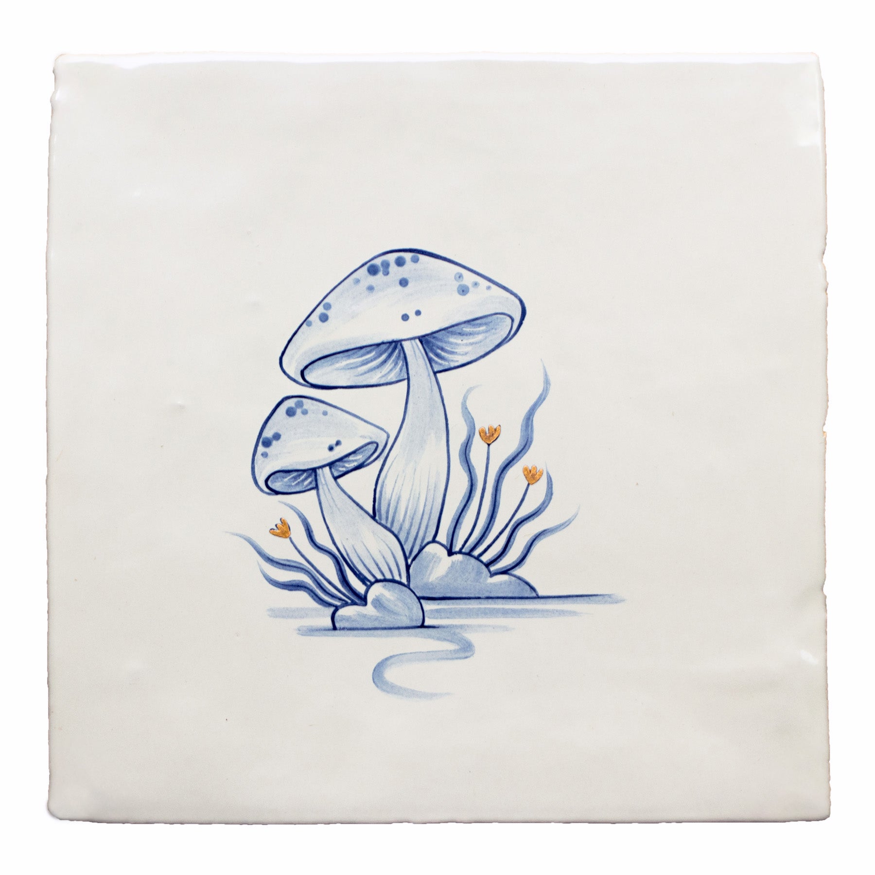 Wilderness Delft Wild Mushroom with Gold