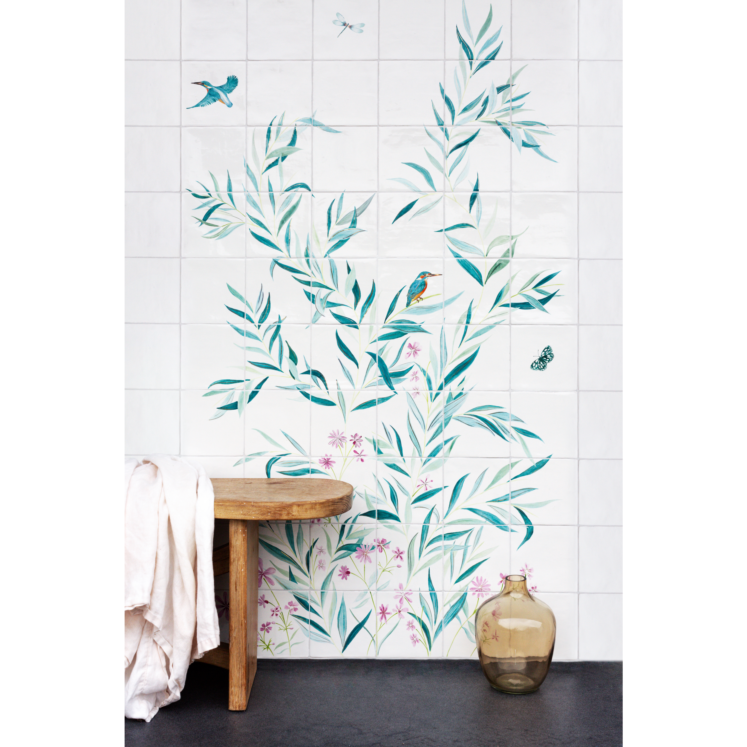 78 x 130cm Willow Mural