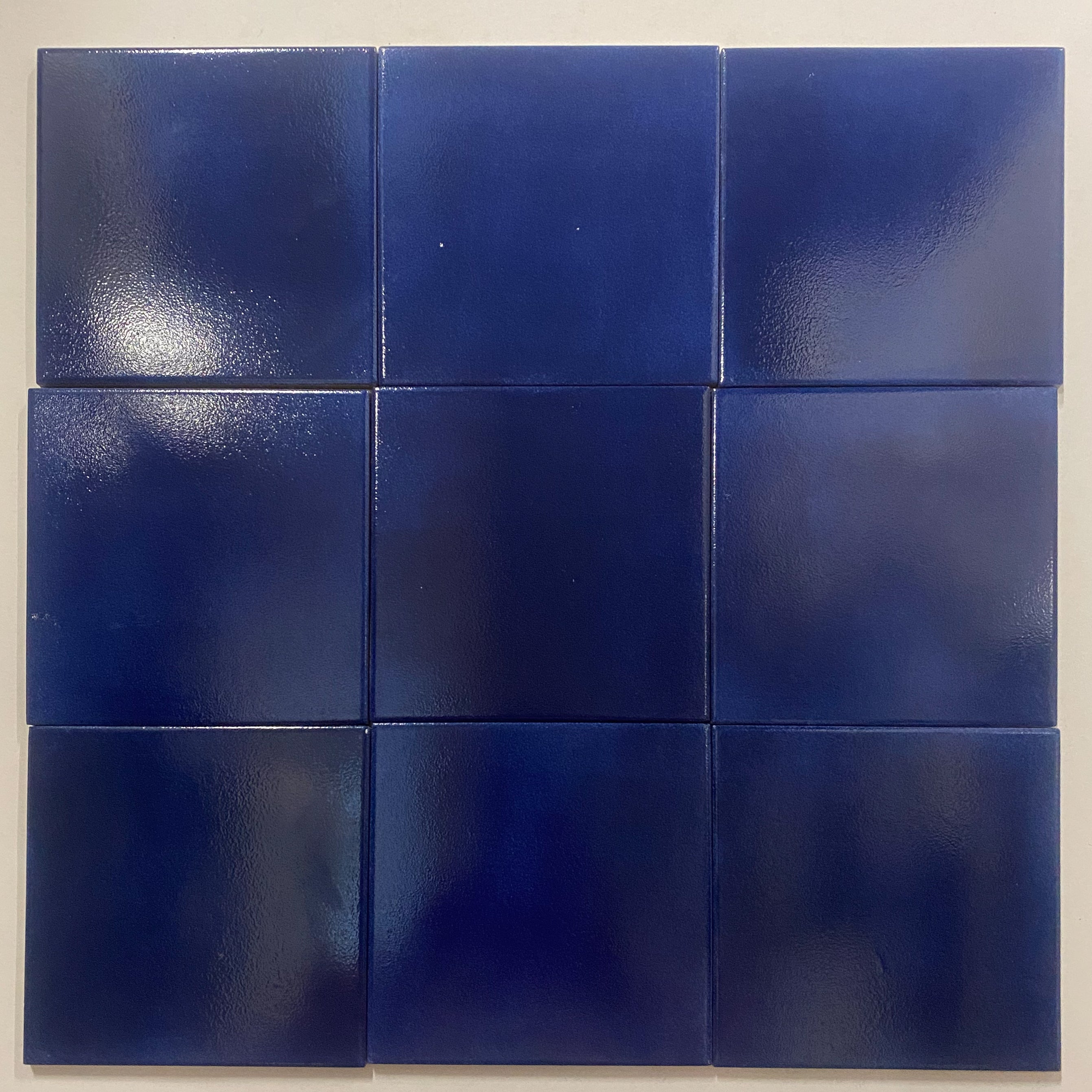 Seconds - Calico Floor Tile in Navy (Gloss finish)