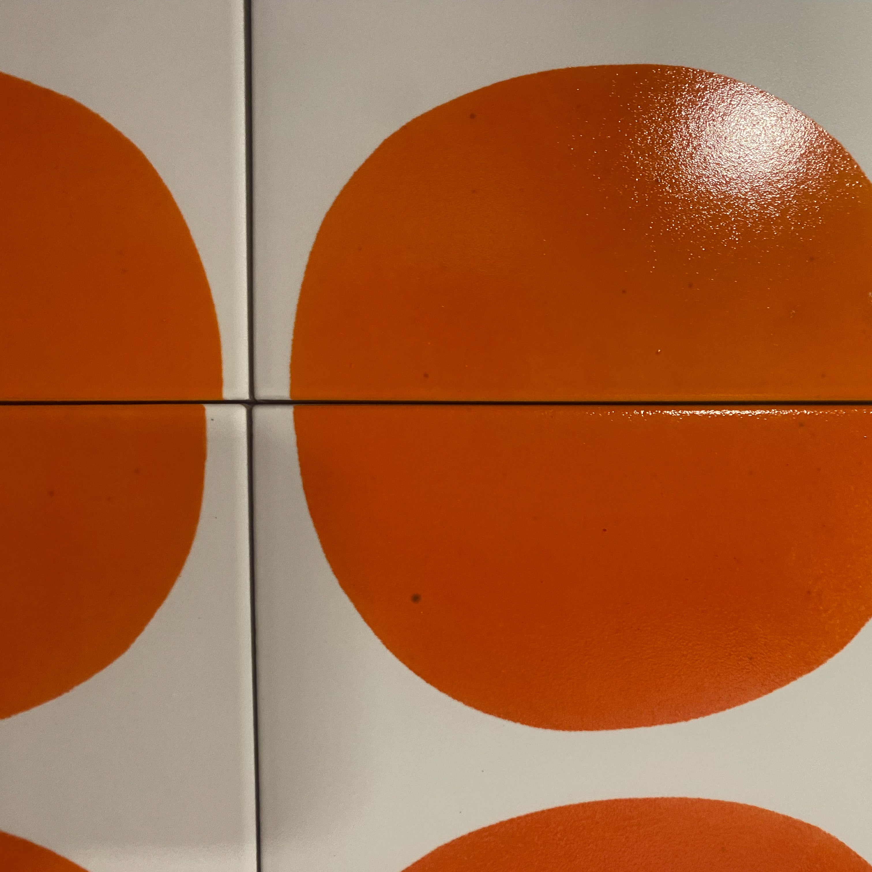 Seconds - Arc Floor Tile in Satsuma (Gloss finish)