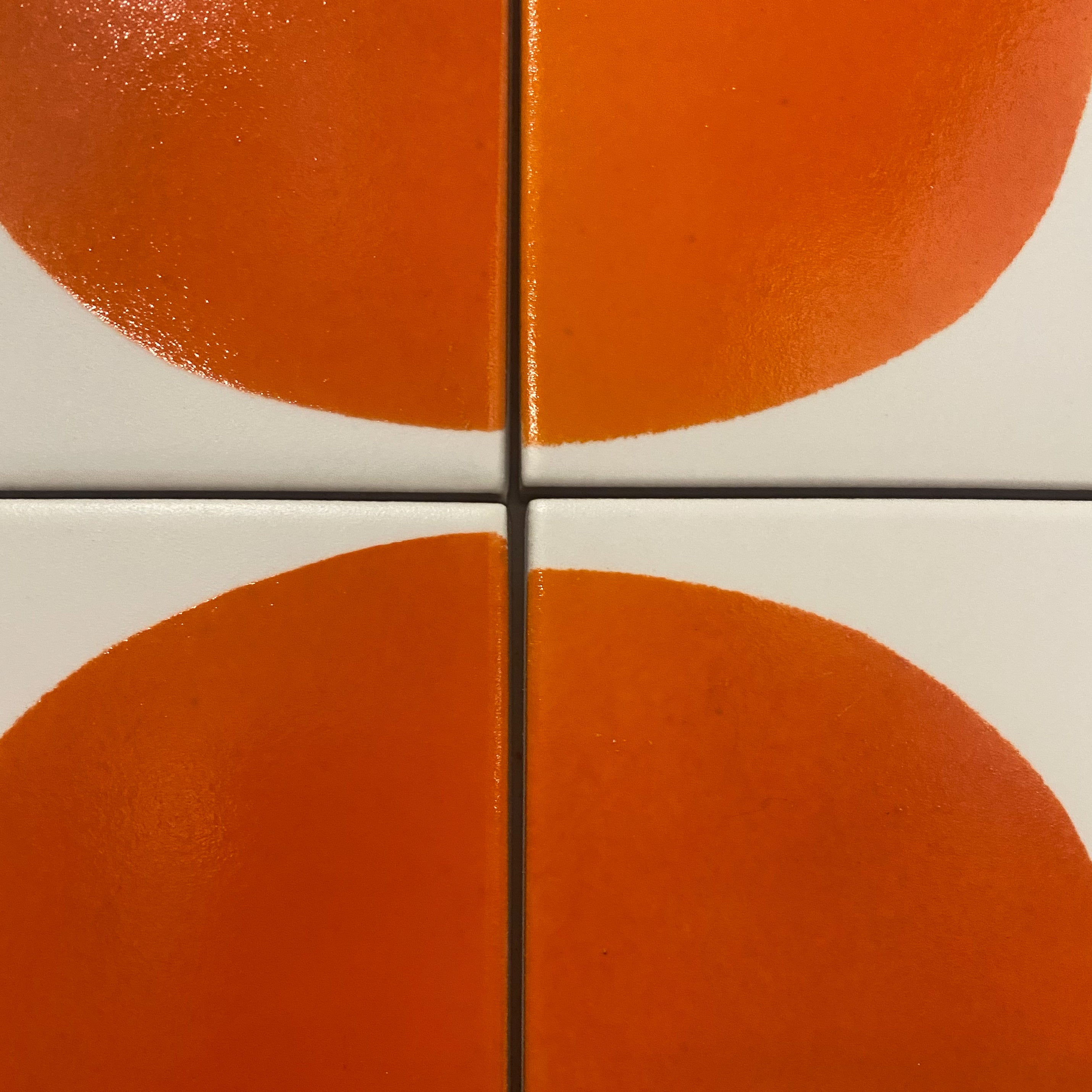 Seconds - Arc Floor Tile in Satsuma (Gloss finish)
