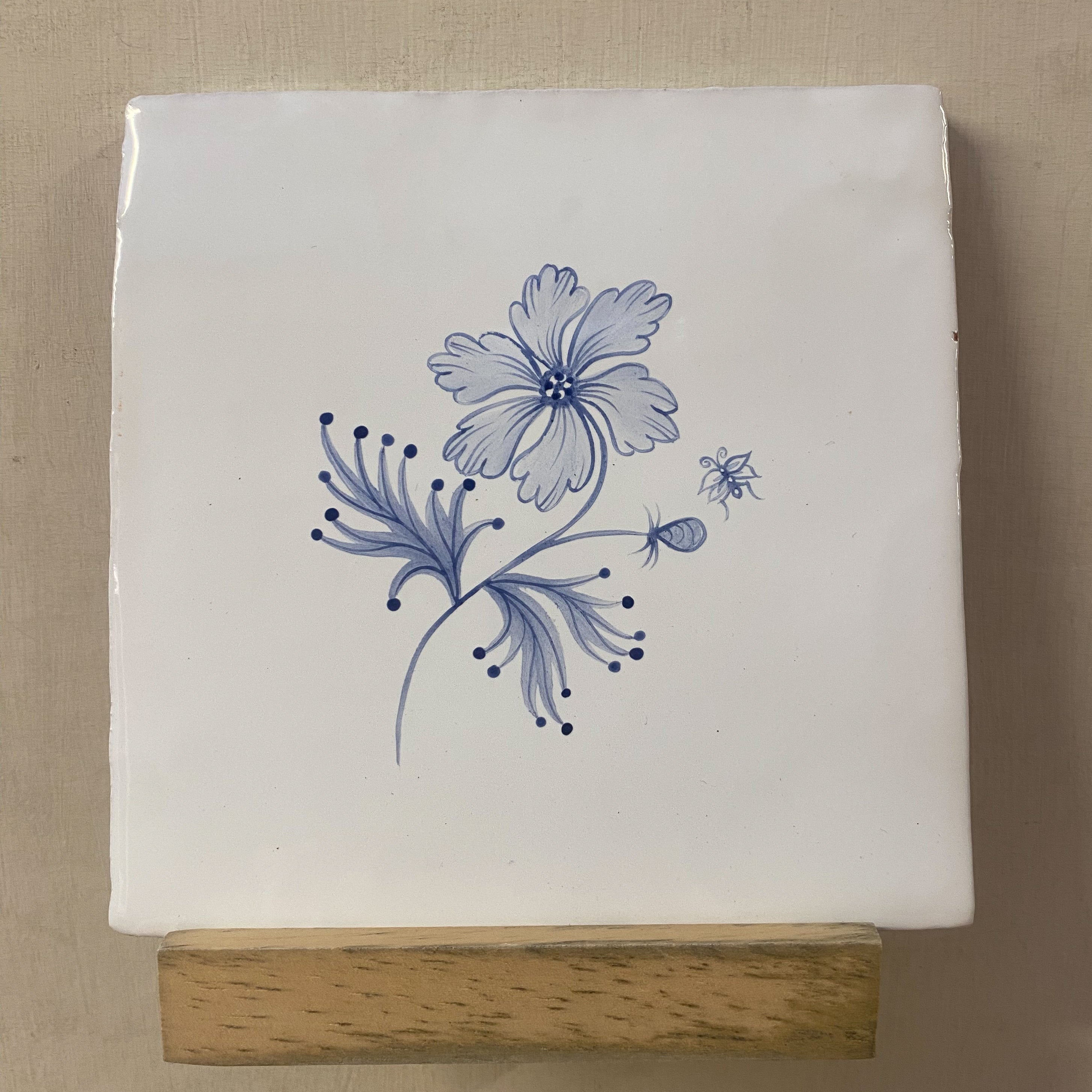 Seconds - Flora Delft Cosmos on Cornish (No Corners)