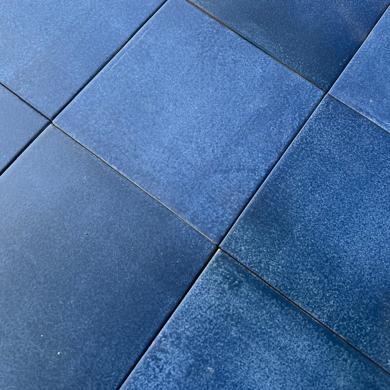 Seconds - Calico Floor Tile in Navy (Matt finish) – Decorum Studio Cornwall