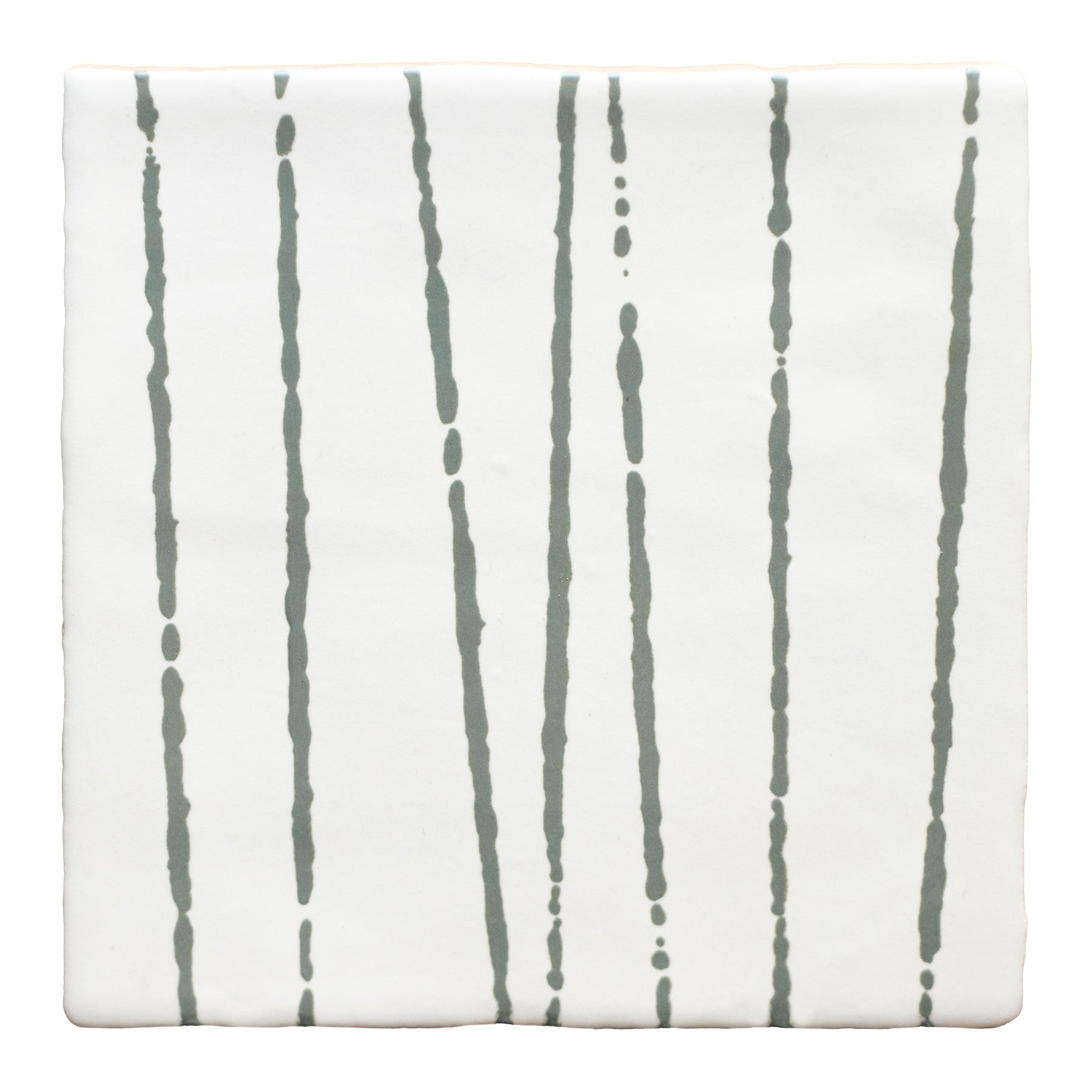 Hand produced Birch tile in Lichen