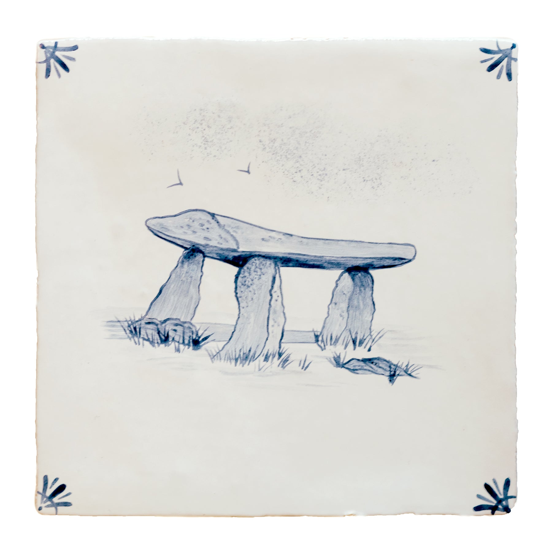 Cornish Delft Lanyon Quoit Design Tile