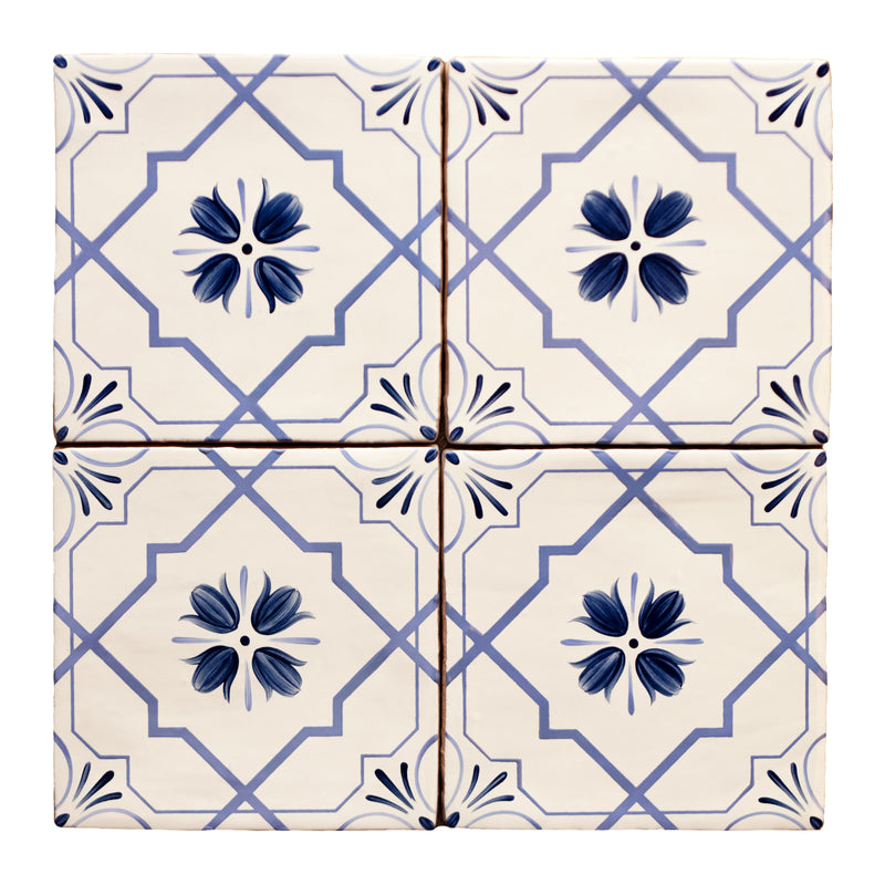Four tiles of Safran Flowers in Sky