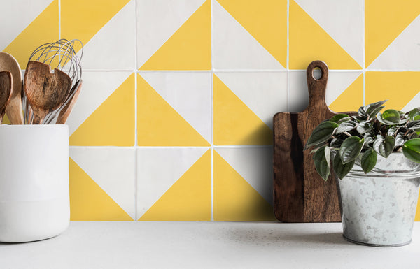 Signal Citrus tiles in kitchen