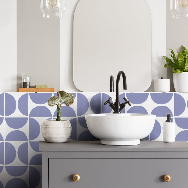 Arc Bluebell Bathroom Tile