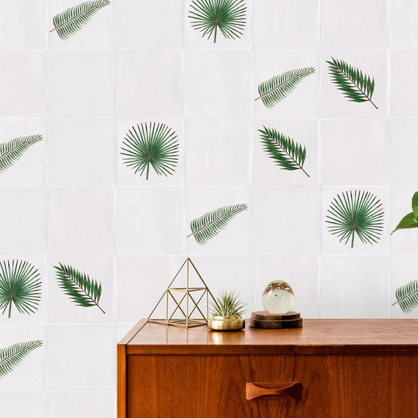 Glasshouse hand painted wall tile design